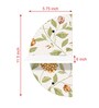 MDF Floral Printed Semi Circular Wall Shelf with White Plates