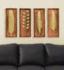 Set Of 4 Mdf Wooden Wall Art