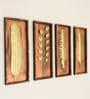 Set Of 4 Mdf Wooden Wall Art