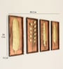 Set Of 4 Mdf Wooden Wall Art