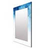 MDF Rectangle Wall Mirror in Blue colour