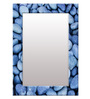 MDF Rectangle Wall Mirror in Blue colour