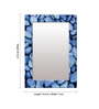 MDF Rectangle Wall Mirror in Blue colour