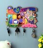 Mdf Handpainted Prism 4 Hook Key Holder