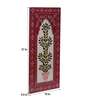 Red Mdf Handpainted Rectangle Decorative  Wall Hanging Frame