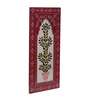 Red Mdf Handpainted Rectangle Decorative  Wall Hanging Frame