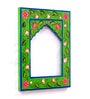 Mdf Handpainted Rectangle Green Colour Frame