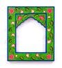 Mdf Handpainted Rectangle Green Colour Frame