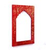Mdf Handpainted Rectangle Red Colour Frame