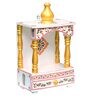 Brown MDF & Wood Wall Mounted Mandir Without Door