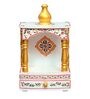 Brown MDF & Wood Wall Mounted Mandir Without Door