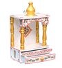 Brown MDF & Wood Wall Mounted Mandir Without Door