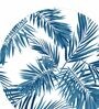 Monstera (14x14) White & Blue MDF (Set of 6) Placemat