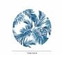 Monstera (14x14) White & Blue MDF (Set of 6) Placemat