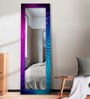 MDF Multicolour Optical Illusion 6Ft Floor Mirror