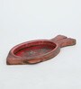 MDF Red Serving Tray Hand-Painted For Kitchen/Table & Home