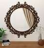 MDF Round Shape Wall Mirror
