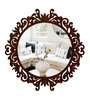 MDF Round Shape Wall Mirror