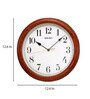Wooden Round Wall Clock With Visible Grains QXA153B