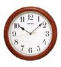Wooden Round Wall Clock With Visible Grains QXA153B