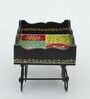 MDF Trolly Serving Tray Hand-Painted For Kitchen/Table & Home