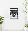 MDF Wall Hanging In Black