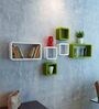 MDF Wood Wall Shelf in Multicolour