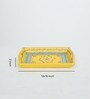 MDF Yellow Serving Tray Set-Hand-Painted For Kitchen/Table & Home (Set Of 3 Trays)