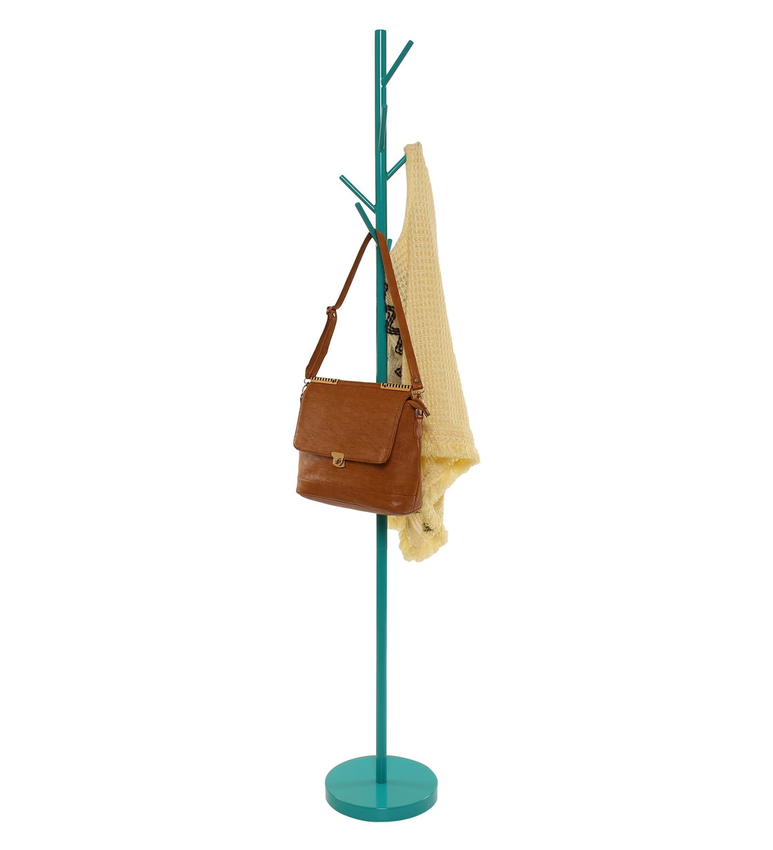 Buy Epoxy Coated Steel Green Coat Hanger by Meded Online Coat Stands
