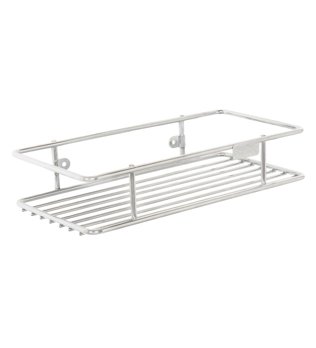 Buy Stainless Steel Bathroom Shelf In Silver (L 10.3, W 5, H 2