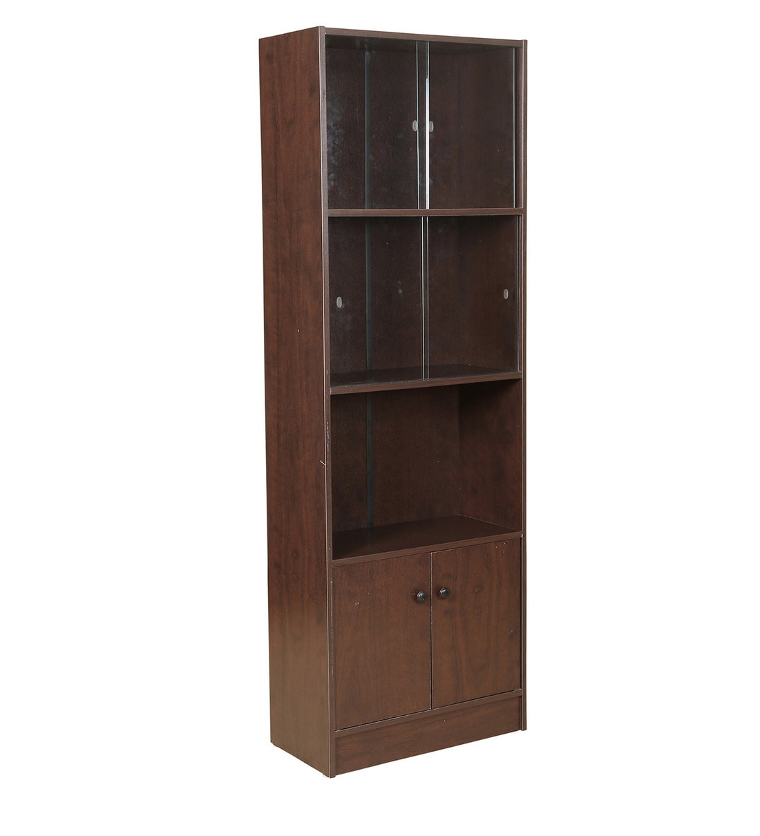 Buy Lara Book Case in Wenge Finish by HomeTown Online Modern Book