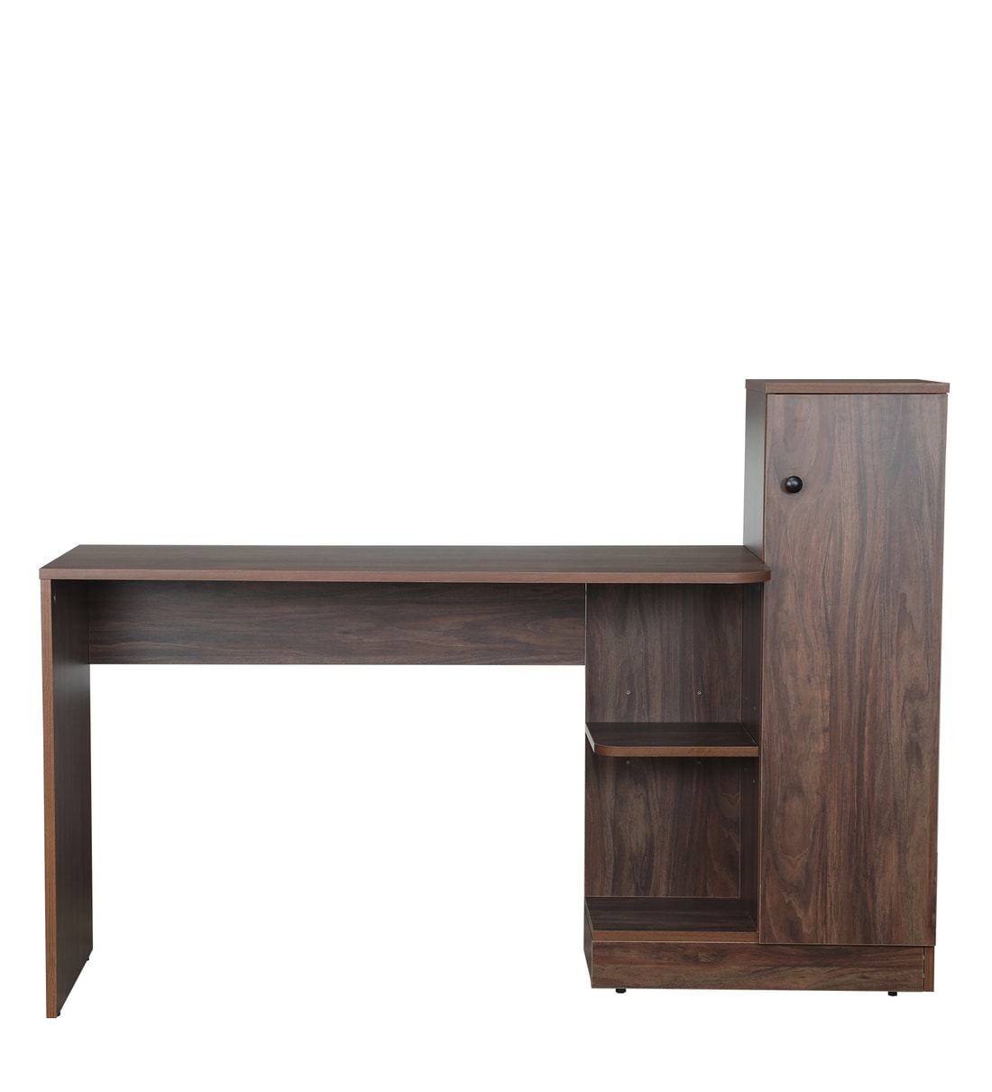 Buy Melania Study Table in Natural Walnut Colour CasaCraft By