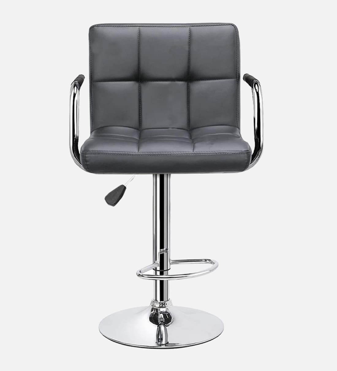 Buy Melbourne Full Back Bar Stool In Grey Colour By Redefine Online