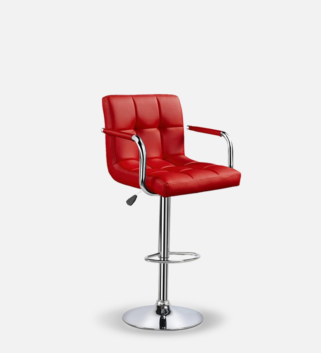 Buy Melbourne Full Back Bar Stool In Red Colour By Redefine Online
