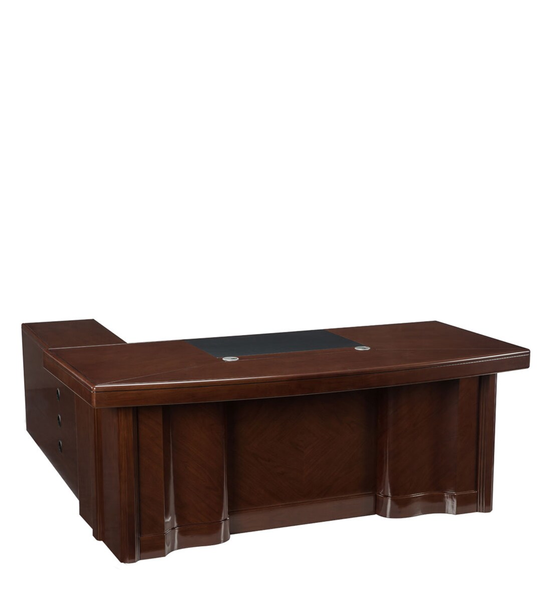 Buy Meridian Large Executive Desk in Brown Finish Online Executive