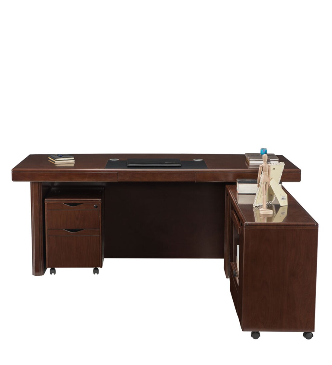 Buy Meridian Executive Desk in Brown Colour by Durian Online