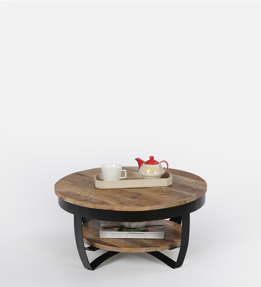 Buy Meroy Coffee Table in Natural Finish by Star India Online Round