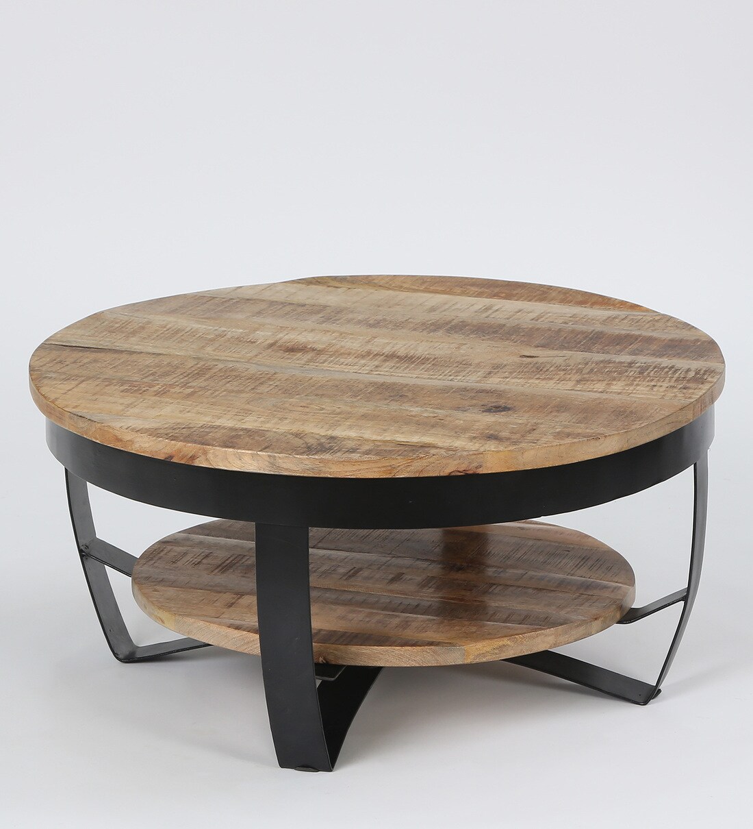 Buy Meroy Coffee Table in Natural Finish by Star India Online Round