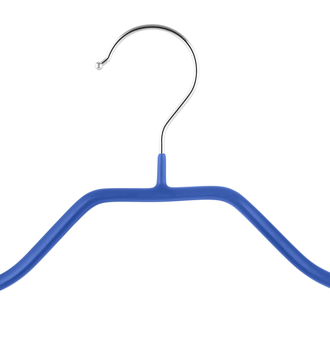 Buy Metal & PVC Blue Coat Hanger, Set of 3 by Bonita Online Hangers