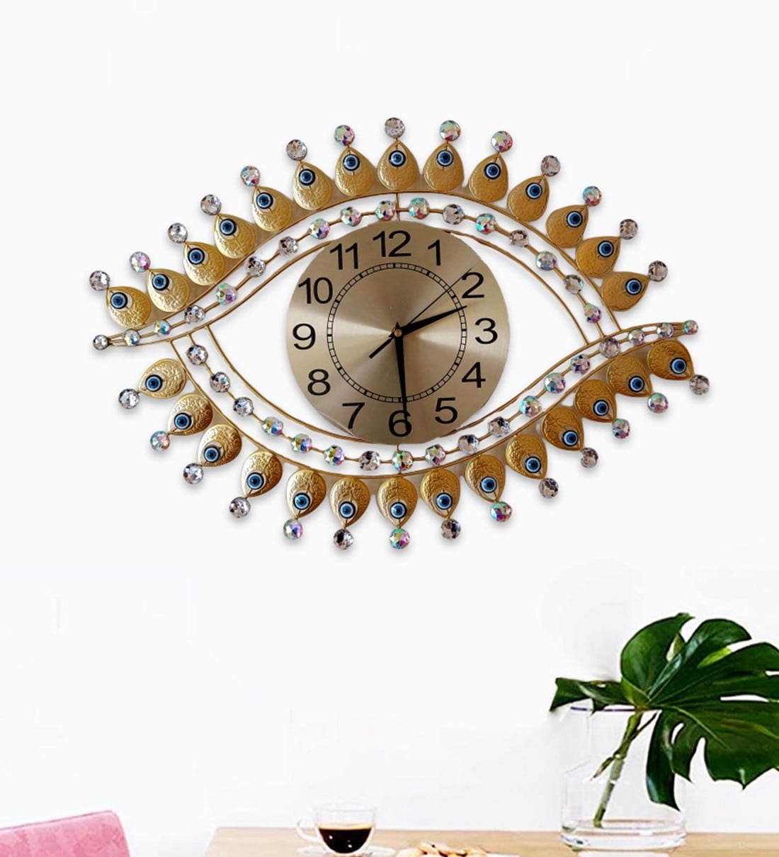 Buy Blue Metal Big Novelty Wall Clock at 11% OFF by FunkyDecors | Pepperfry