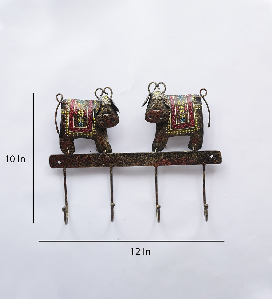 Buy Metal Decor Cow Key Holder By Godeccor Online Modern Key Holders
