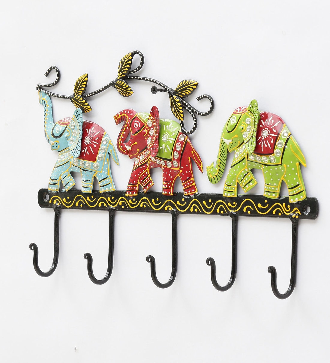 Buy Metal Elephant Key Holder By Padmavati Art Creations Online Key