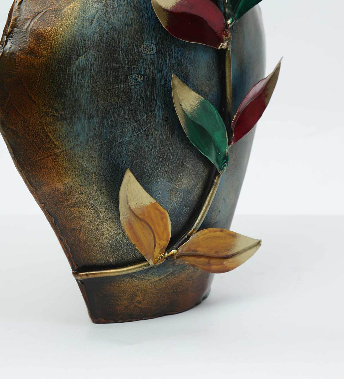 Buy Metal Flower Vase In Multicolour By Malik Design Online Traditional Vases Vases Home