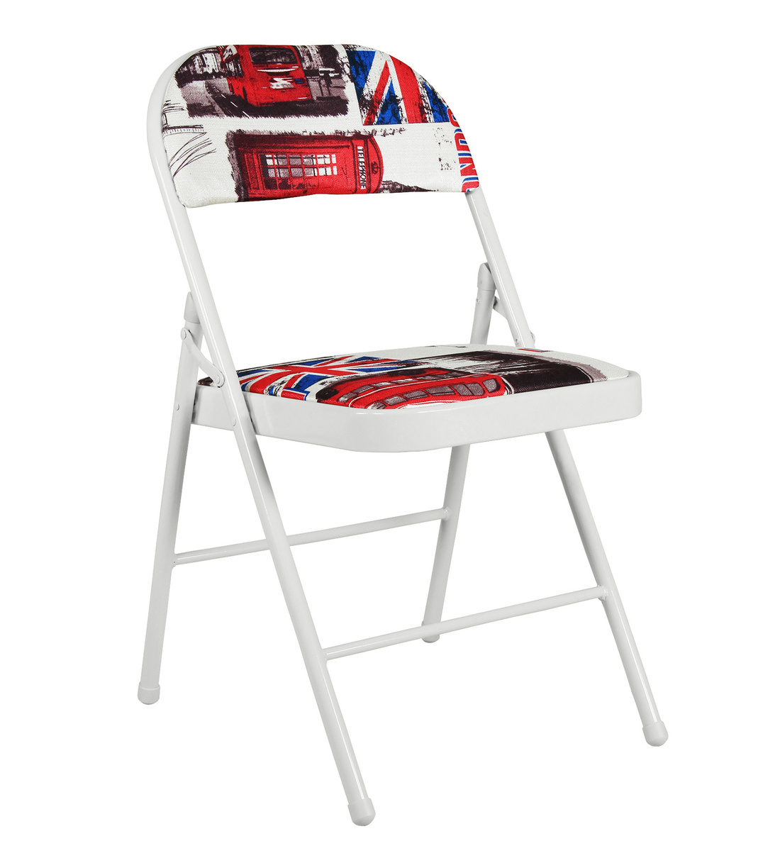 Buy Folding Metal Chair in Red colour at 40% OFF by Story@Home