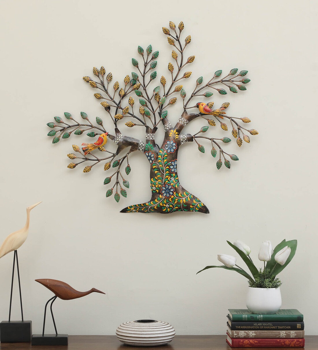 Buy Dratal Metal Multicolour Hand Painted Tree Wall Art at 10% OFF by ...