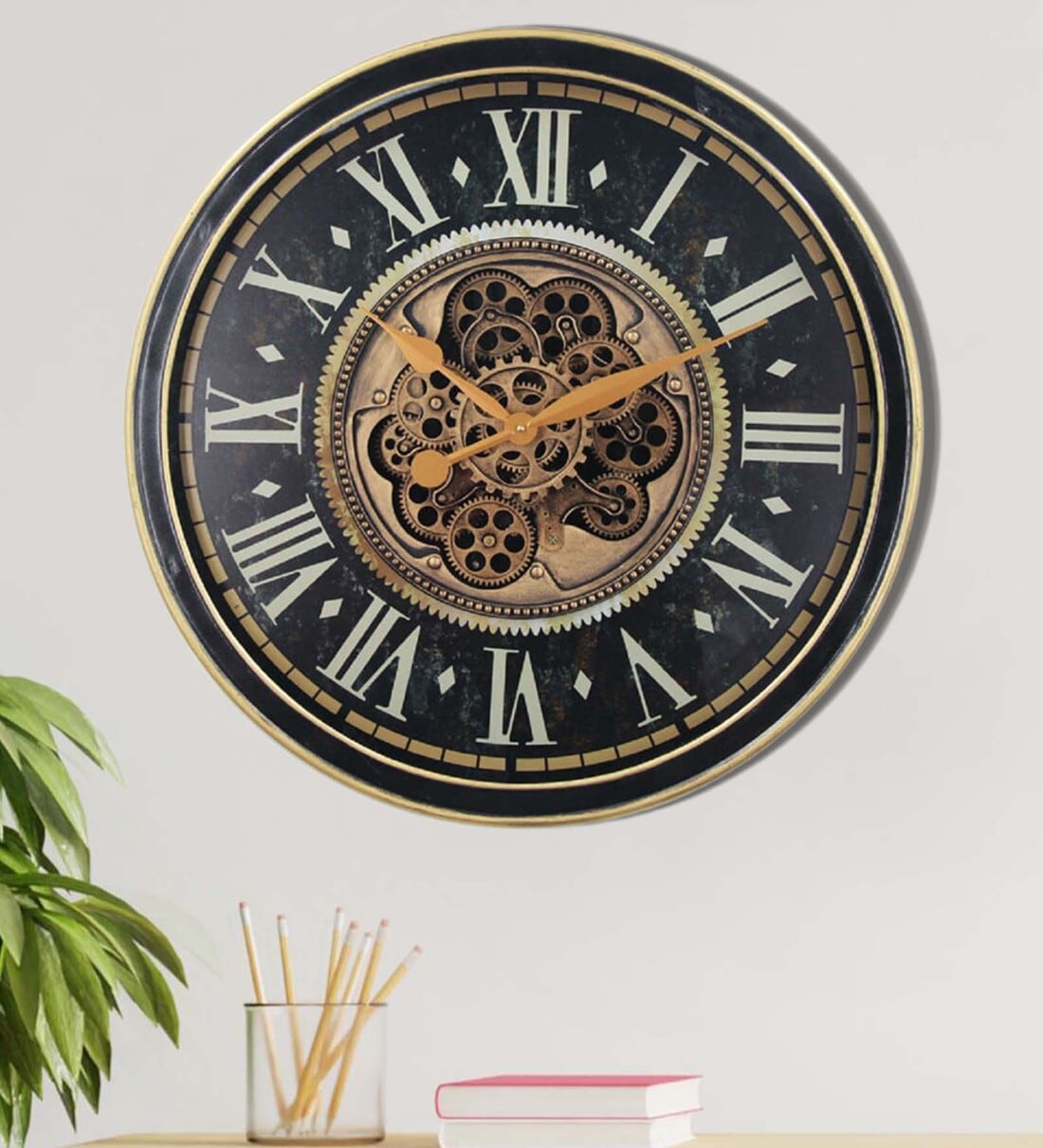 Buy Metal Royal Retro Vintage Chronograph Wall Clock By FunkyDecors