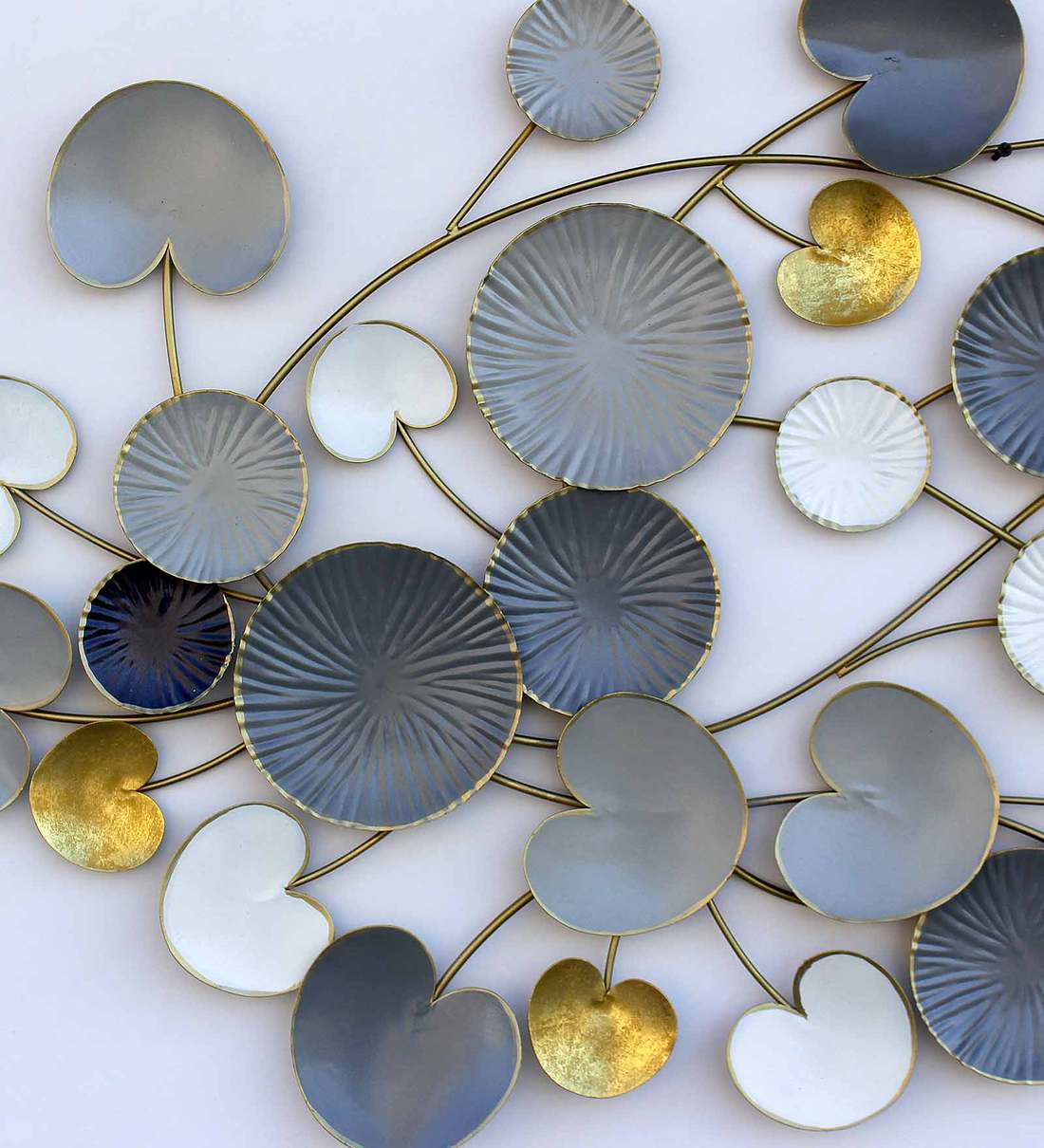 Buy Iron Abstract Wall Art In Grey By Craftter Online Abstract Metal