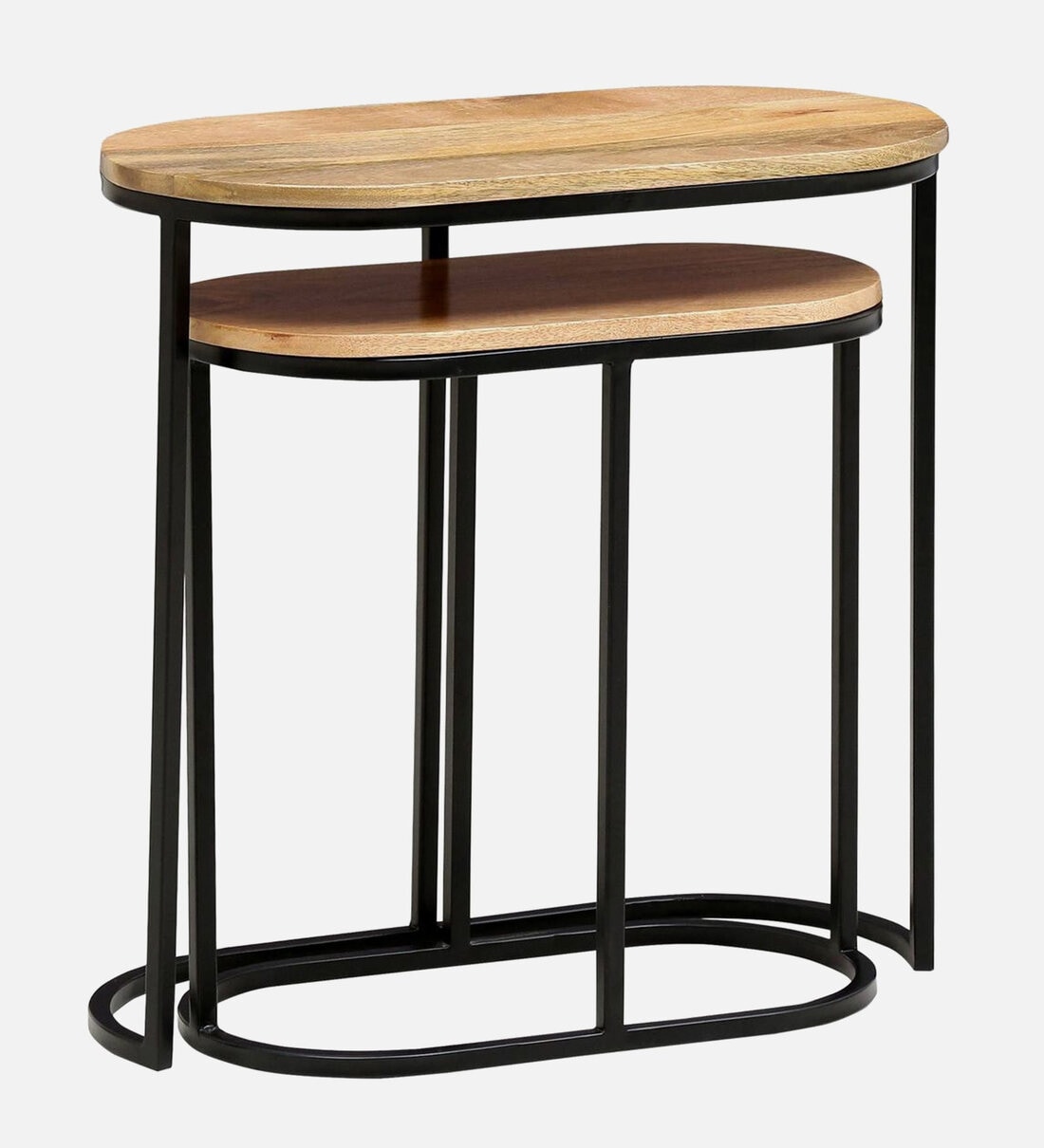 Buy Metalico Reclaimed Wood Nest Of Tables In Natural Finish By ...