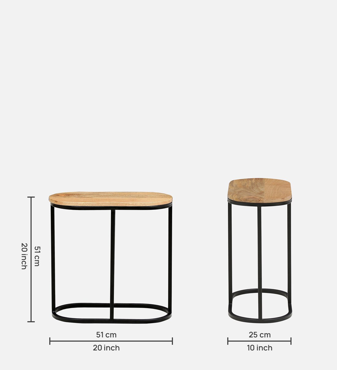 Buy Metalico Reclaimed Wood Nest Of Tables In Natural Finish By