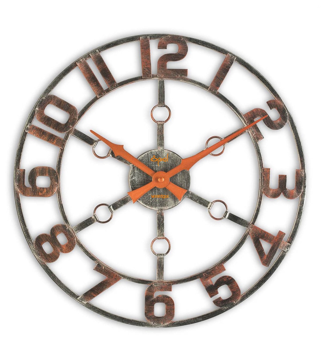 Buy Metallic Finish Metal 16 Inch Wall Clock By Opal Online Vintage Wall Clocks Wall Clocks Home Decor Pepperfry Product